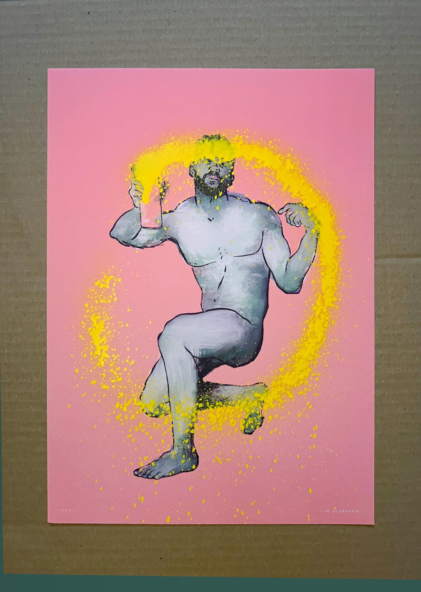 Raf | homoerotic art print, gay art, full frontal nudity, nude model, erotic art