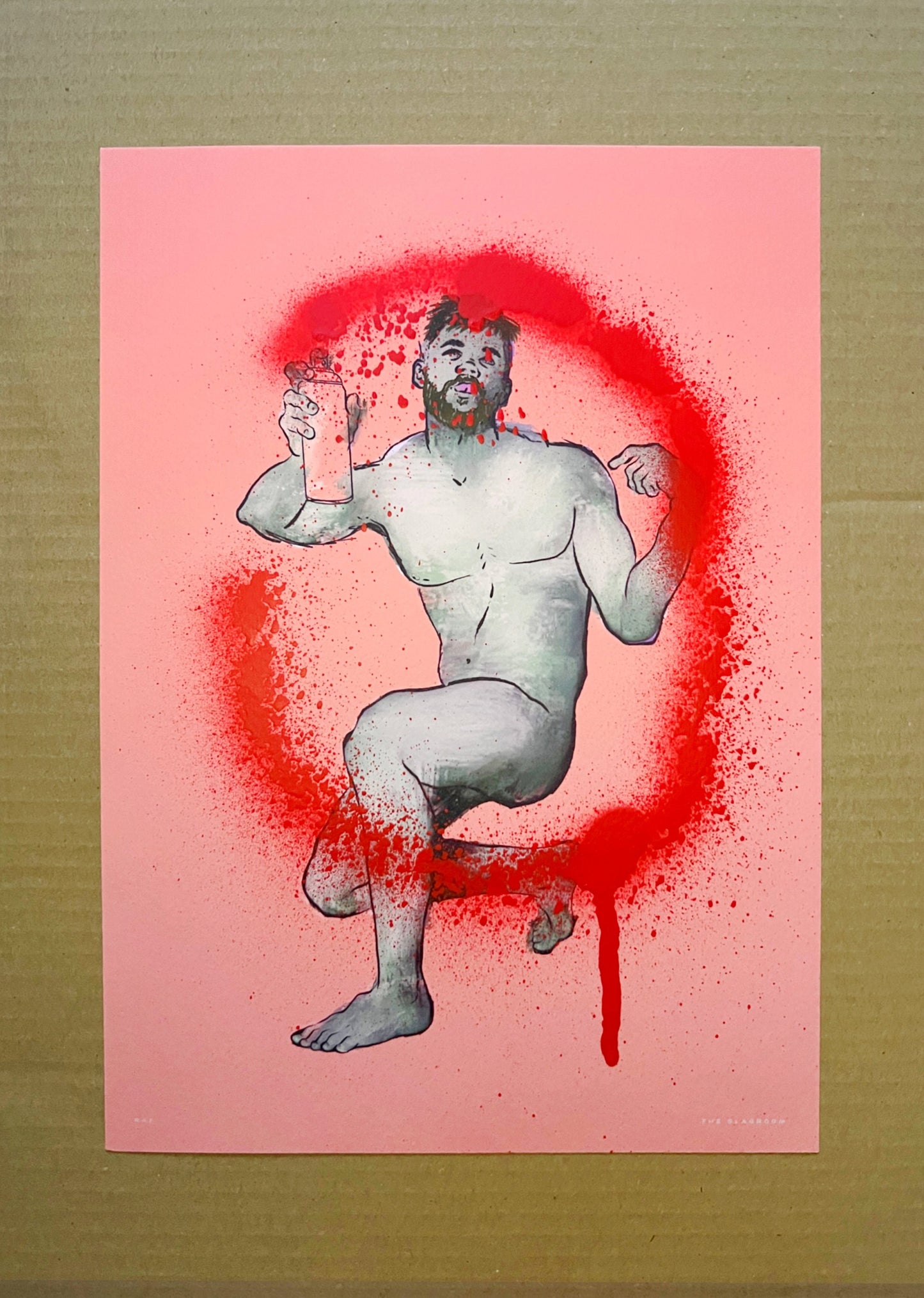 Raf | homoerotic art print, gay art, full frontal nudity, nude model, erotic art