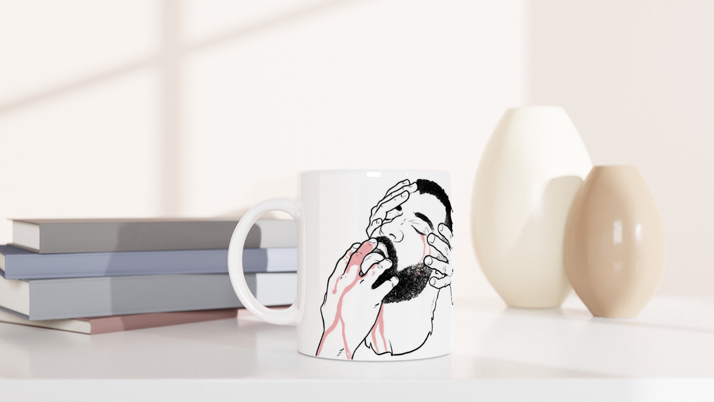 Essence | white ceramic mug gay art Tom of Finland