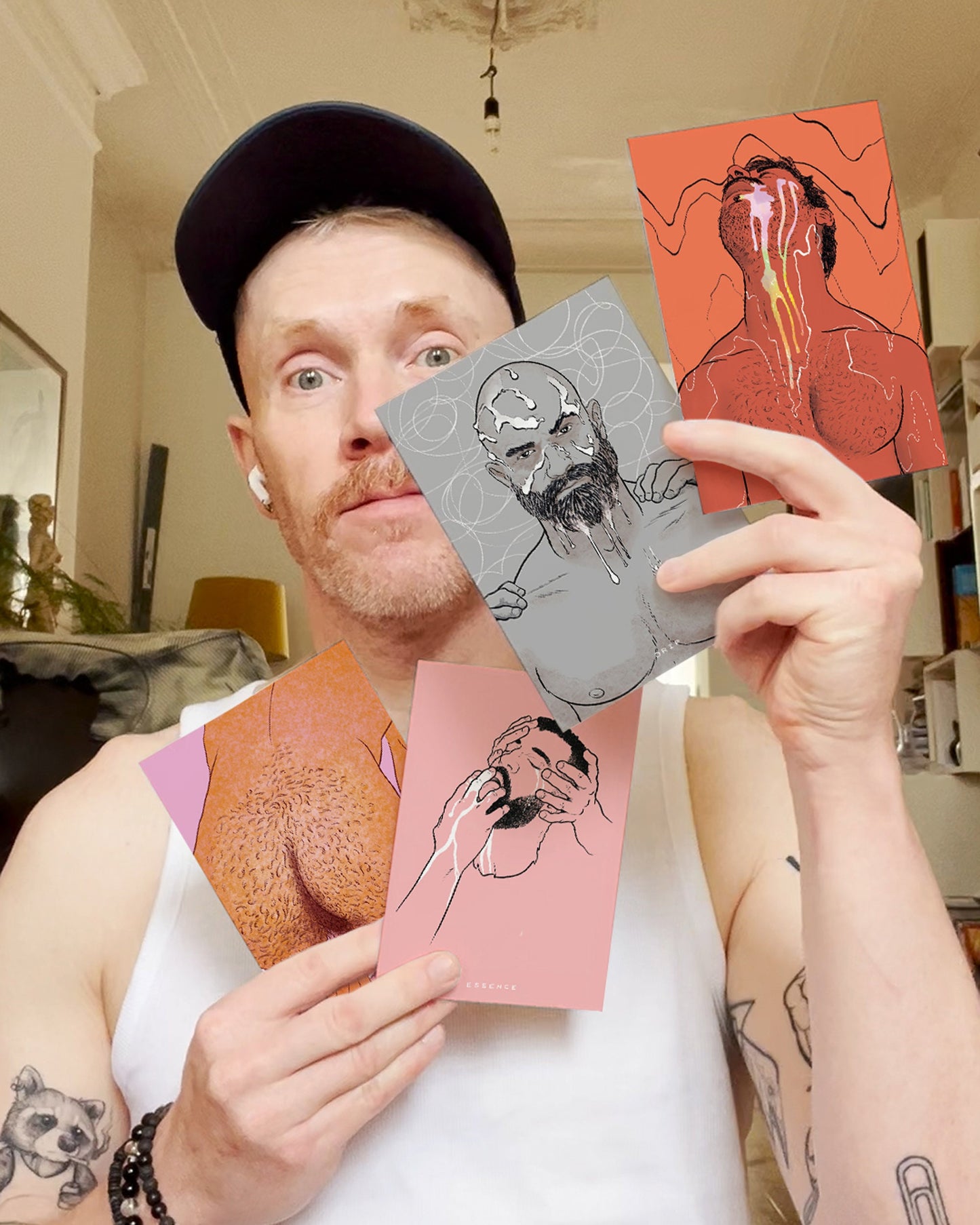 SALE: Buy 3 postcards, get 4! Gay art prints, Tom Of Finland print, homoerotic art