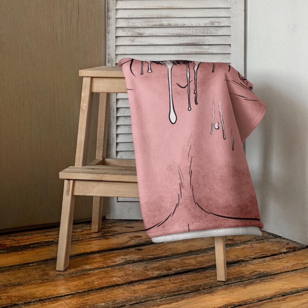 Drip | Gay art beach towel
