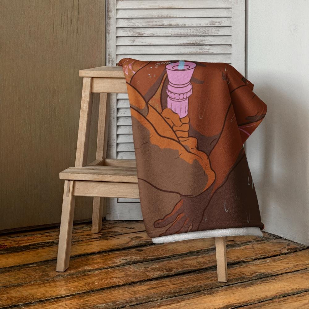 Fire | Gay art beach towel