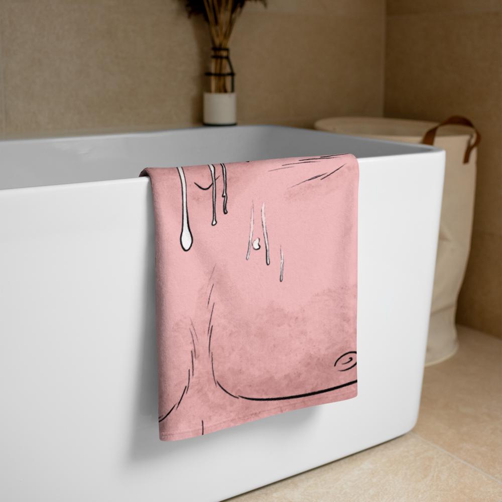 Drip | Gay art beach towel
