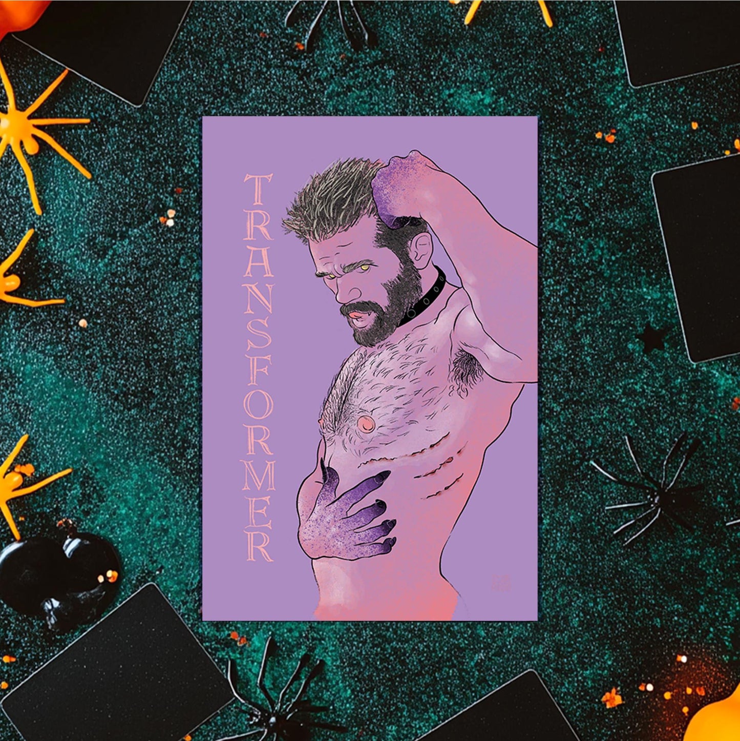 Transformer | queer halloween giftcard trans art
