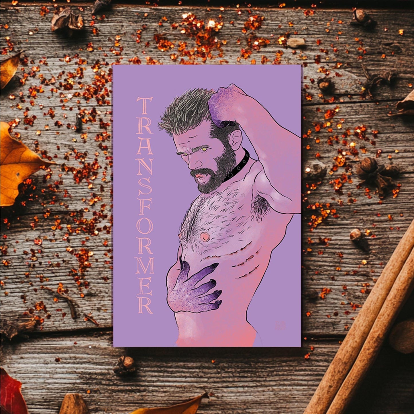 Transformer | queer halloween giftcard trans art