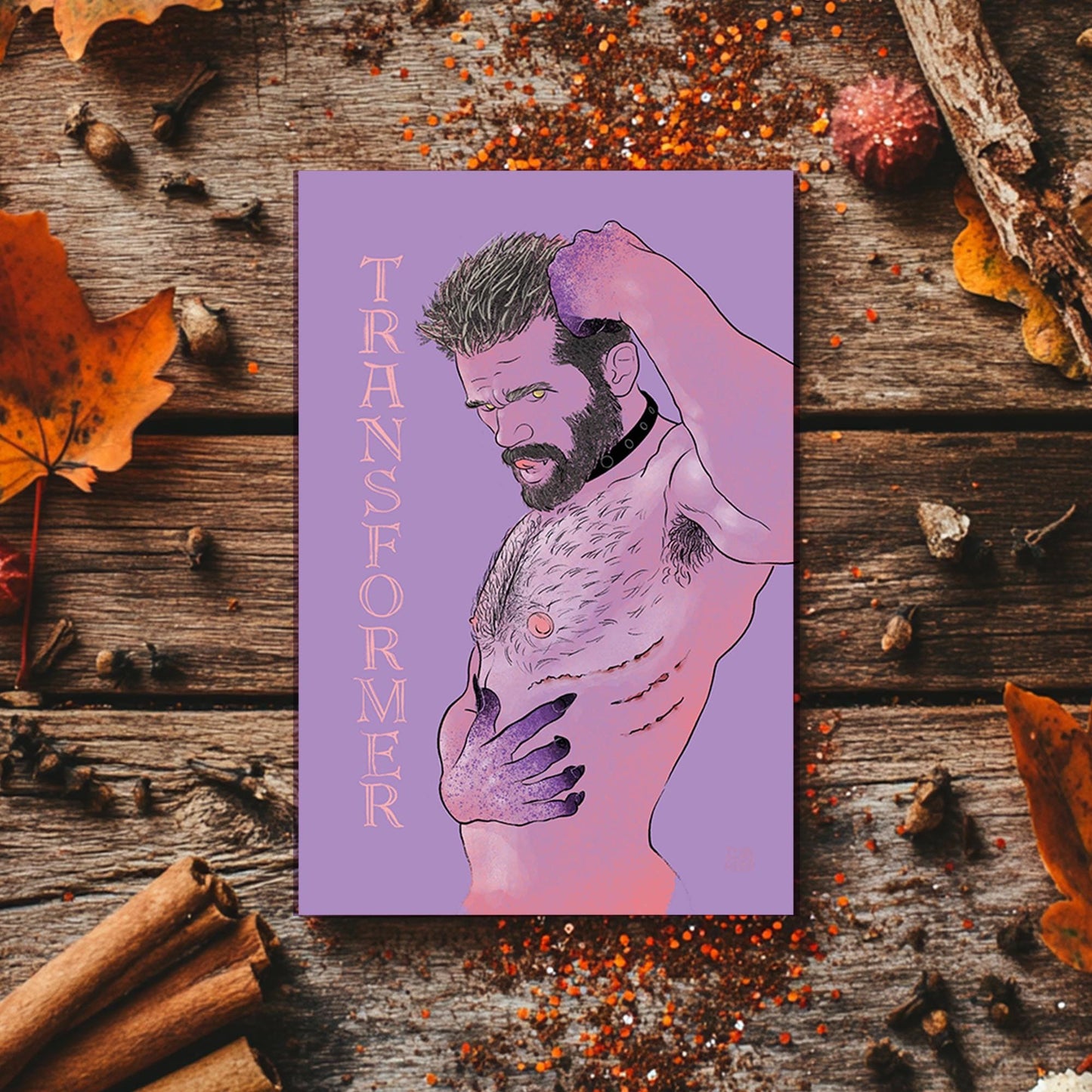 Transformer | queer halloween giftcard trans art