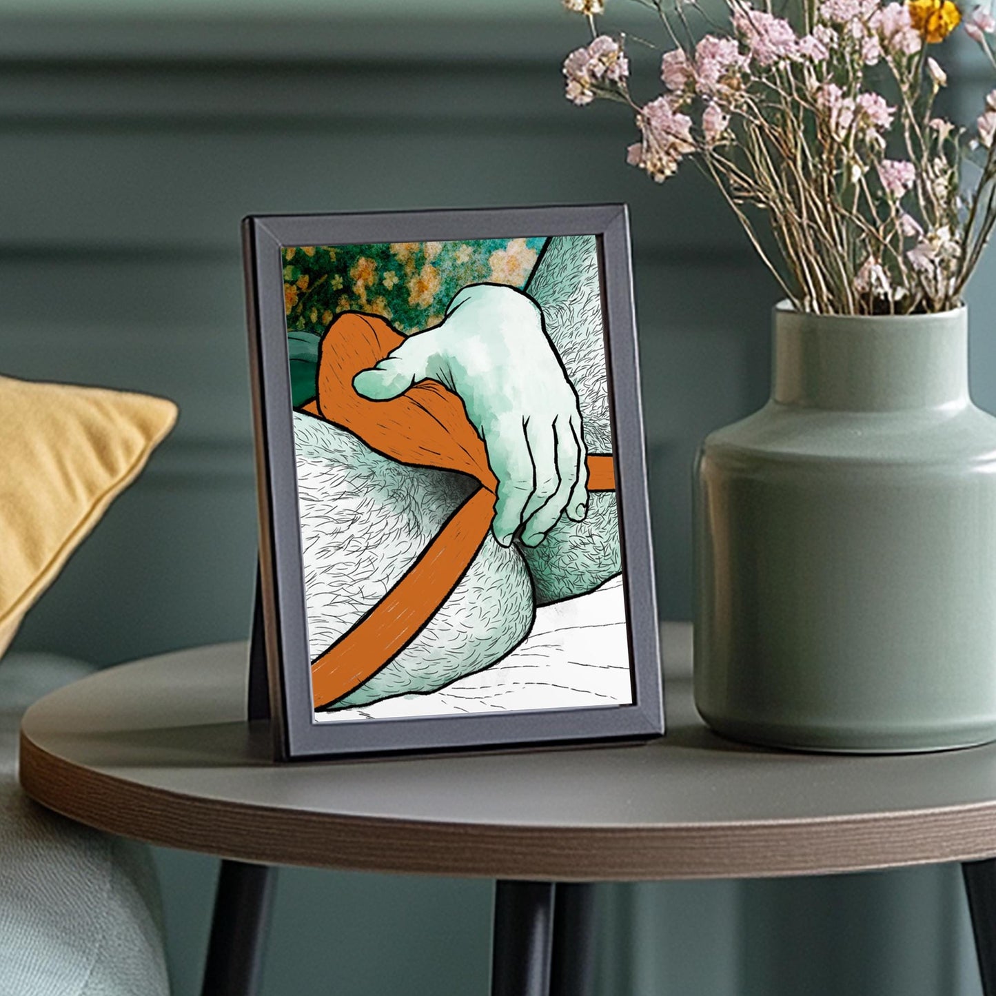 Nip It | homoerotic postcard, male nude, gay sex art