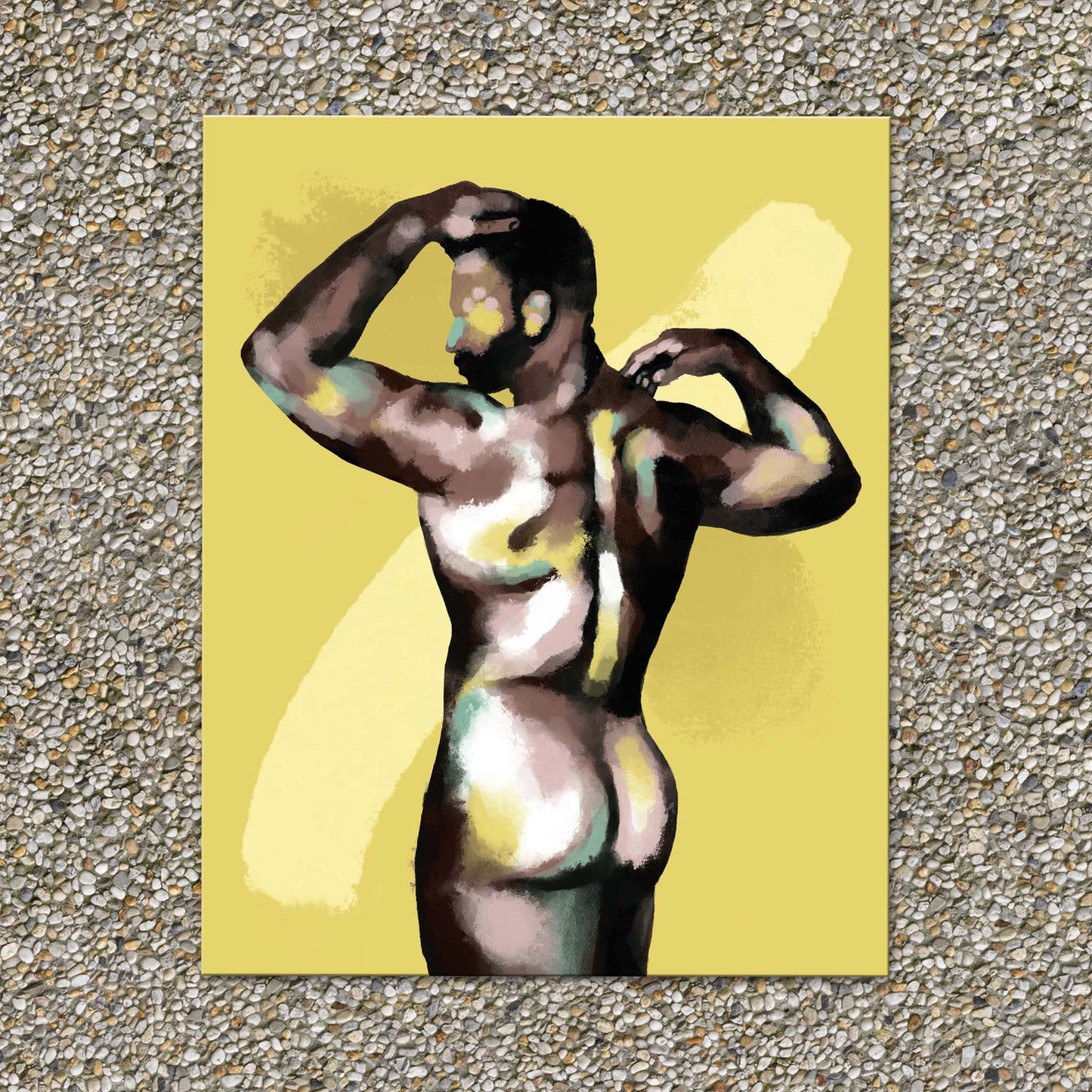 Nude study II | homoerotic art print