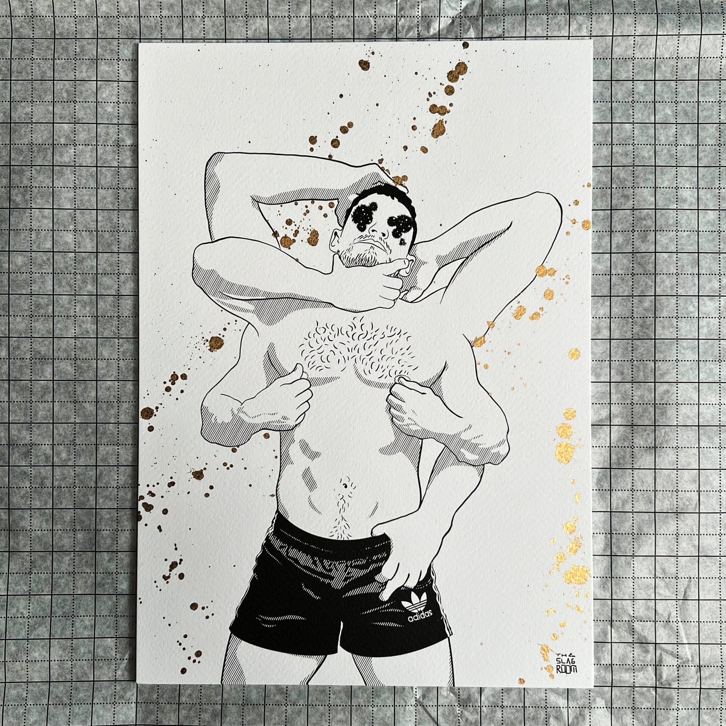 Star Gaze | homo-erotische kunst print gay art queer lgbt erotisch mannelijk man naakt