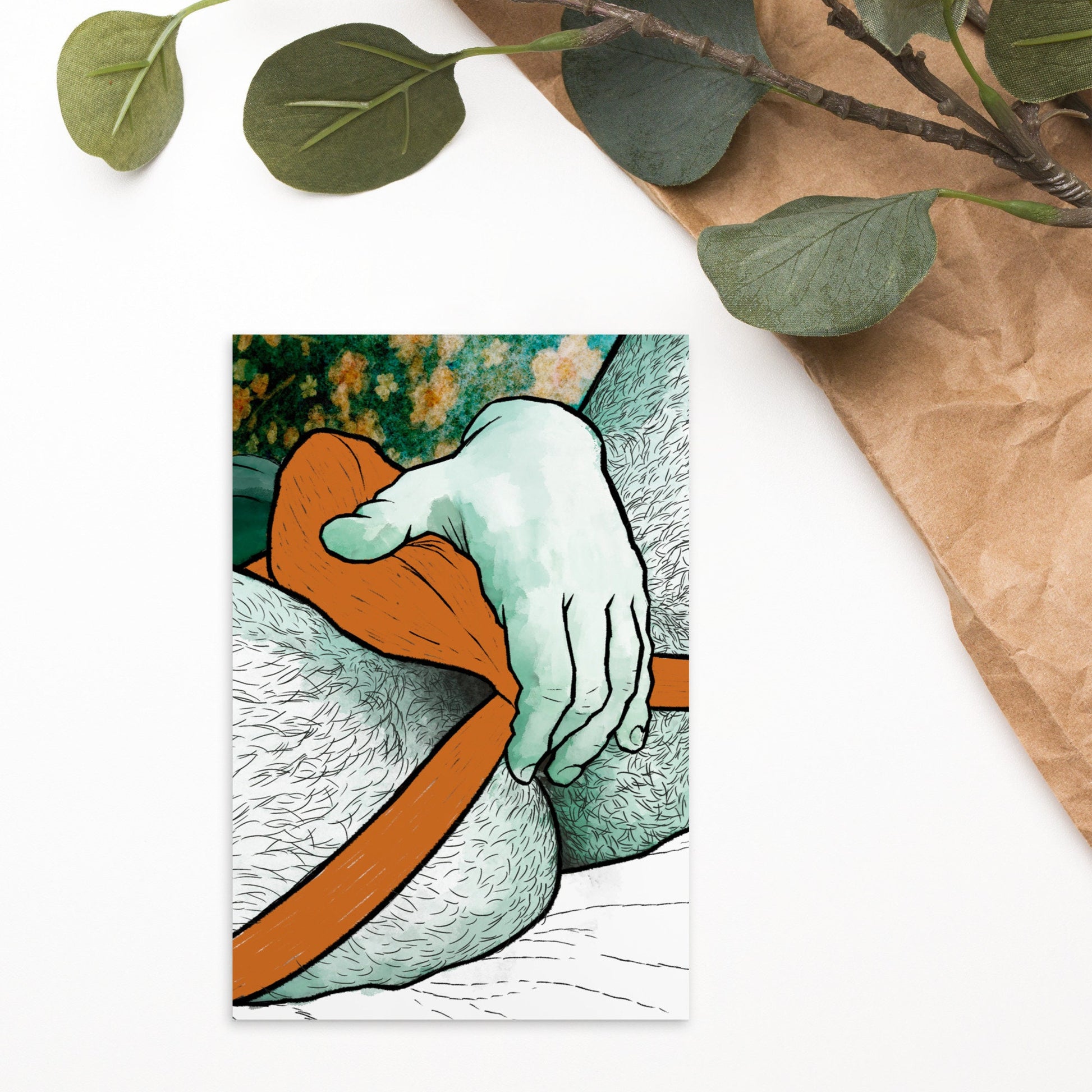 Nip It | homoerotic postcard