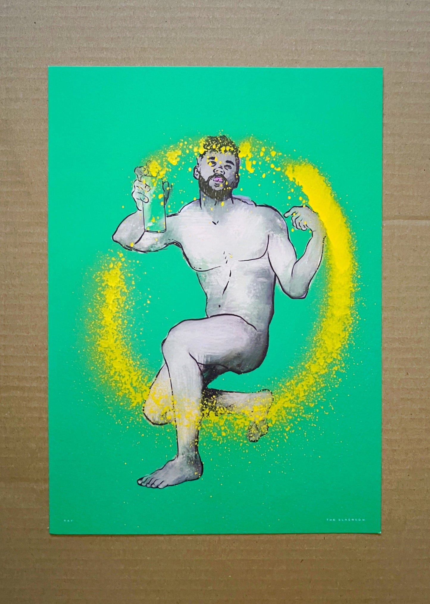 Raf | homoerotic art print, gay art, full frontal nudity, nude model, erotic art