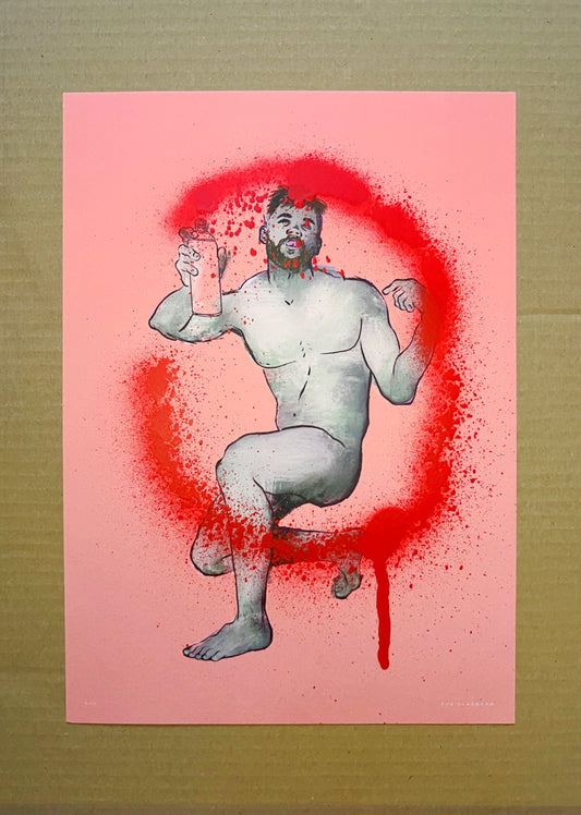 Raf | homoerotic art print, gay art, full frontal nudity, nude model, erotic art