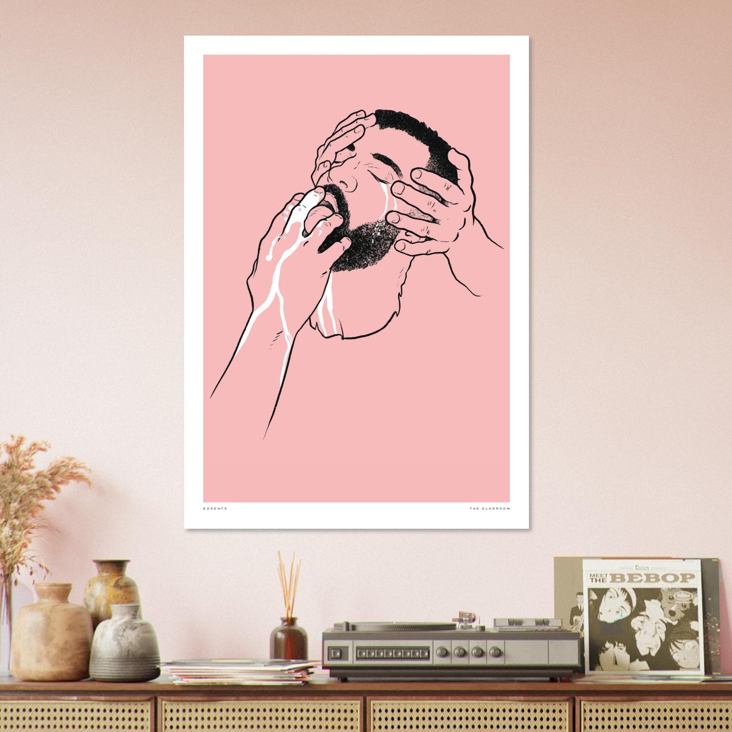 Essence | gay art print, homoerotic, nude line drawing, Tom of Finland print