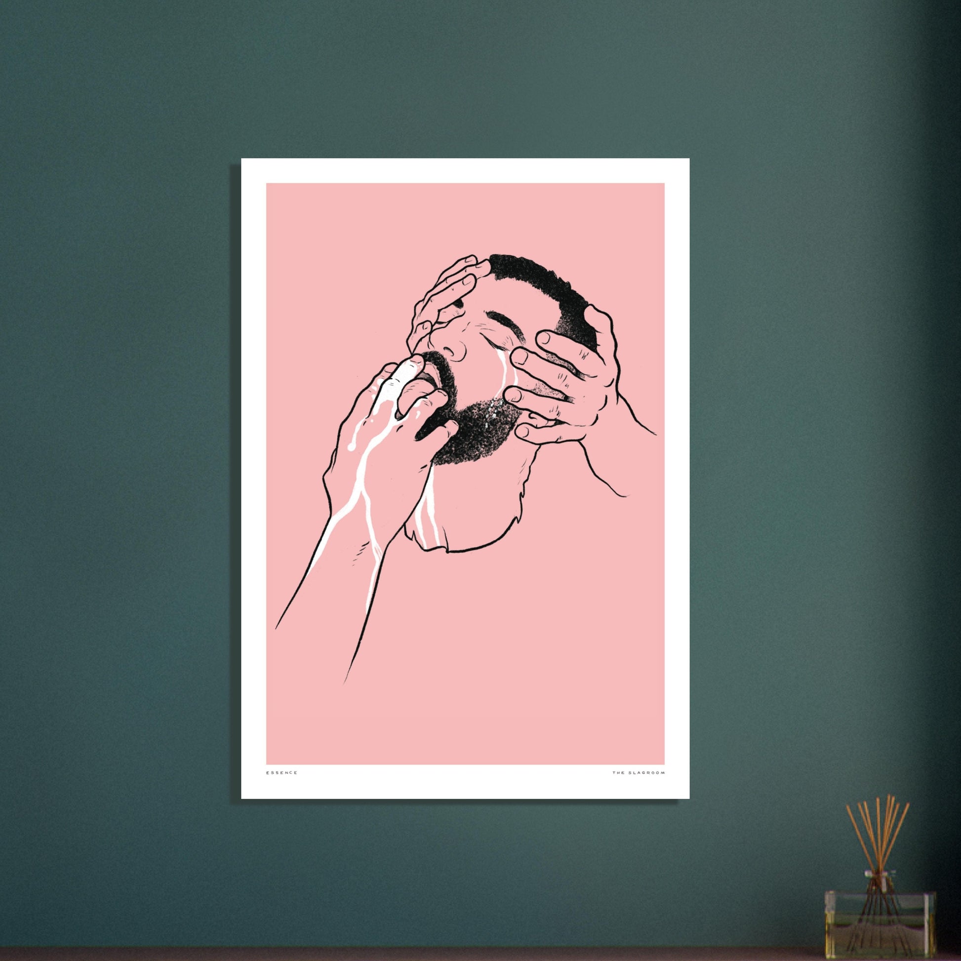 Essence | gay art print, homoerotic, nude line drawing, Tom of Finland print