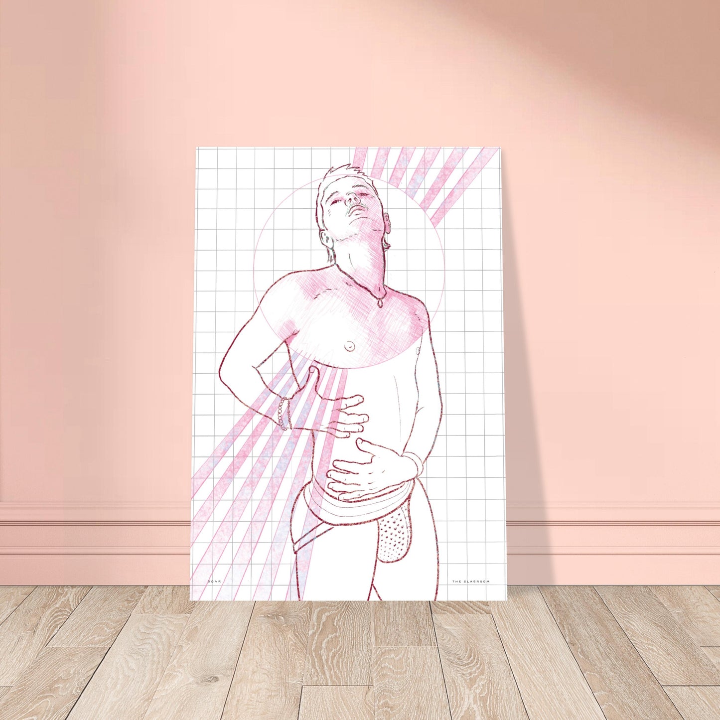 Soar - White | homoerotic art print