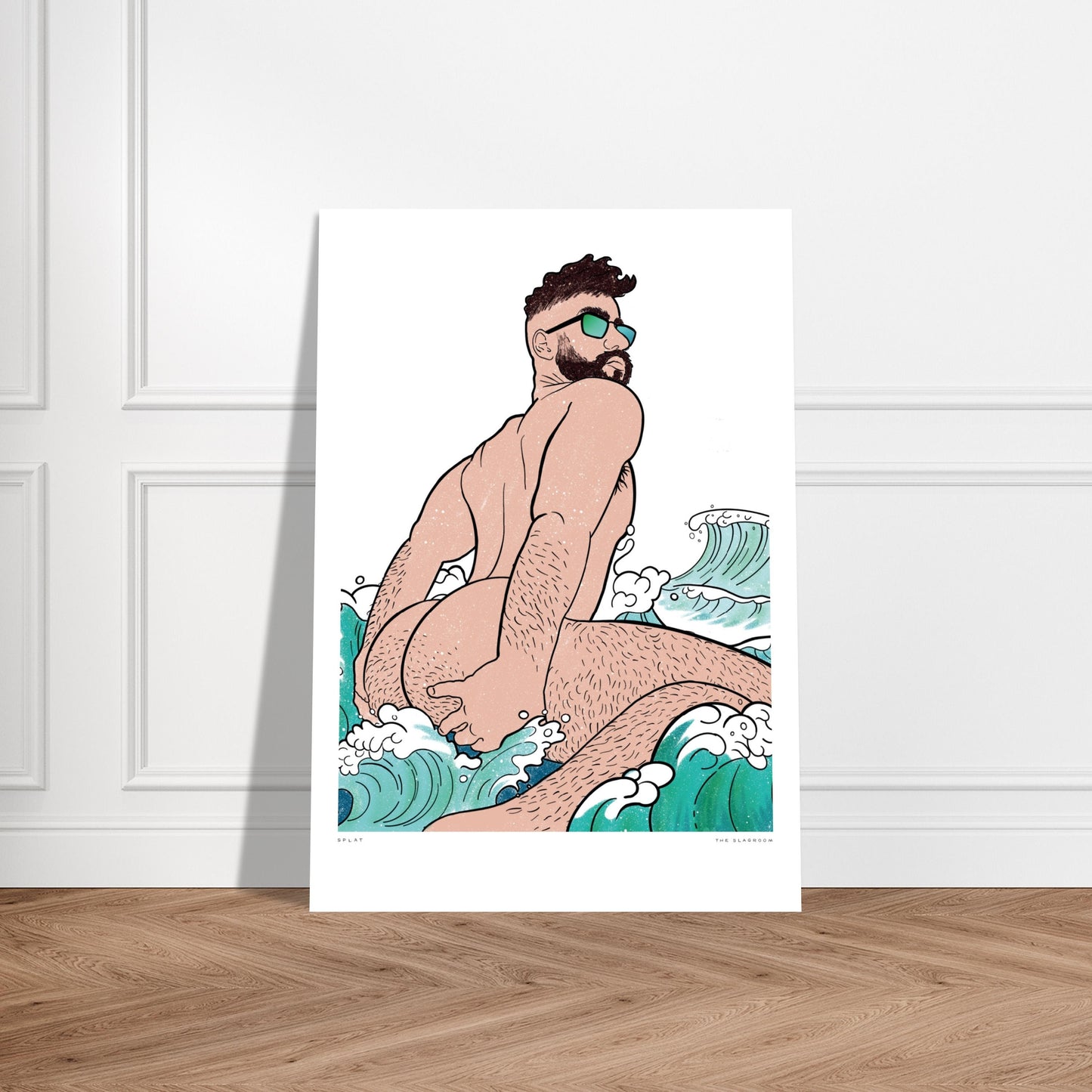 Splat | gay art print, Tom of Finland print, queer erotic art