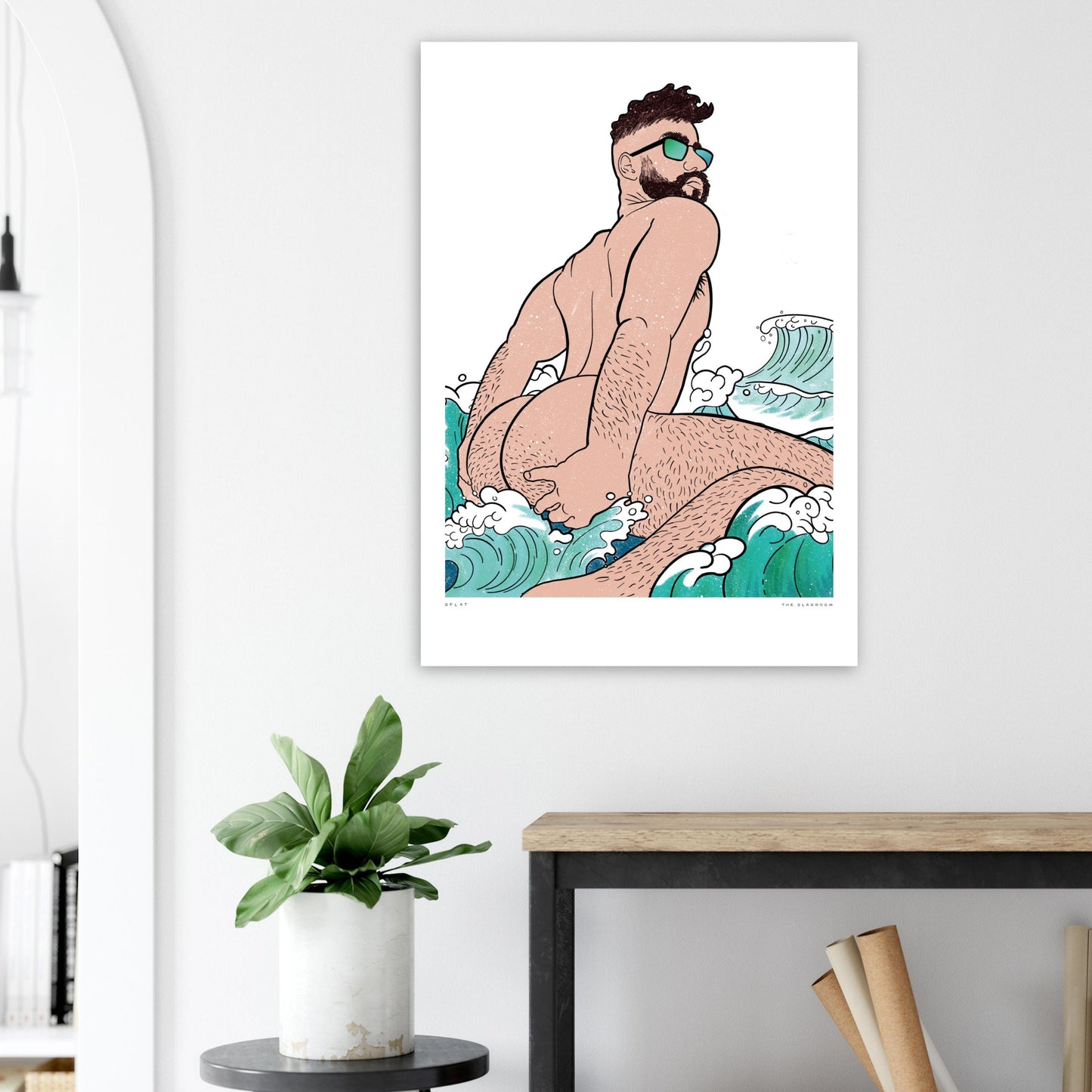 Splat | gay art print, Tom of Finland print, queer erotic art