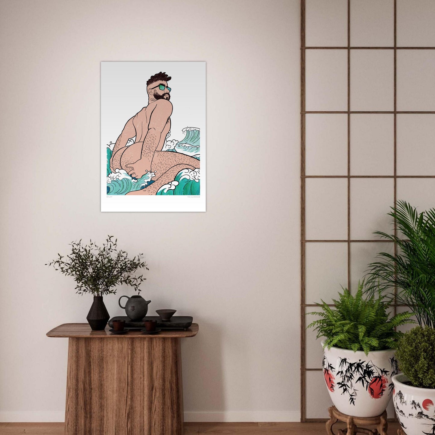 Splat | gay art print, Tom of Finland print, queer erotic art