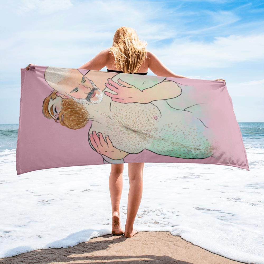 Club Scene 4 | Gay art beach towel