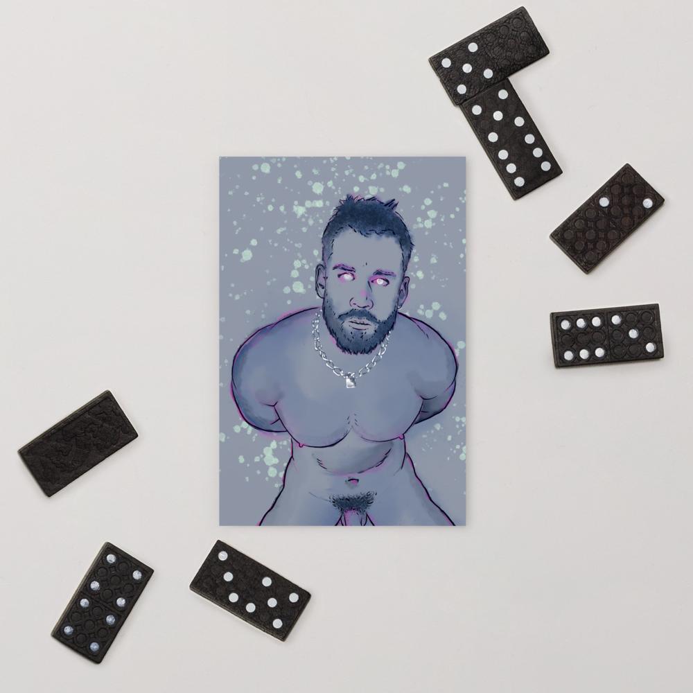 The Lock | Gay art postcard