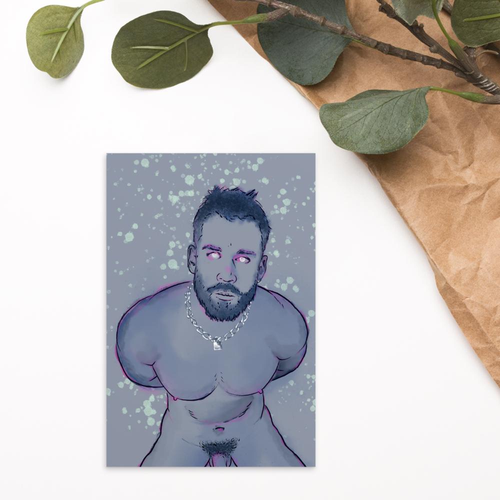 The Lock | Gay art postcard