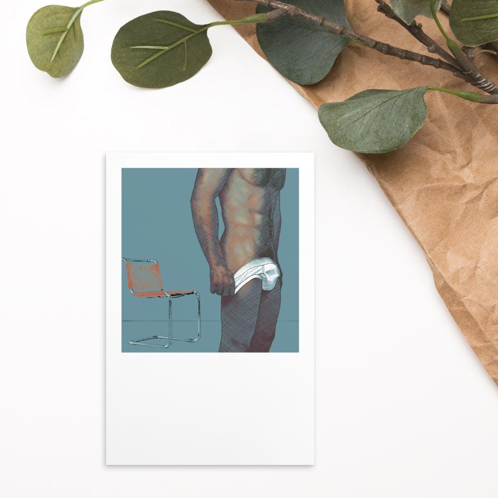 Stand | homoerotic postcard