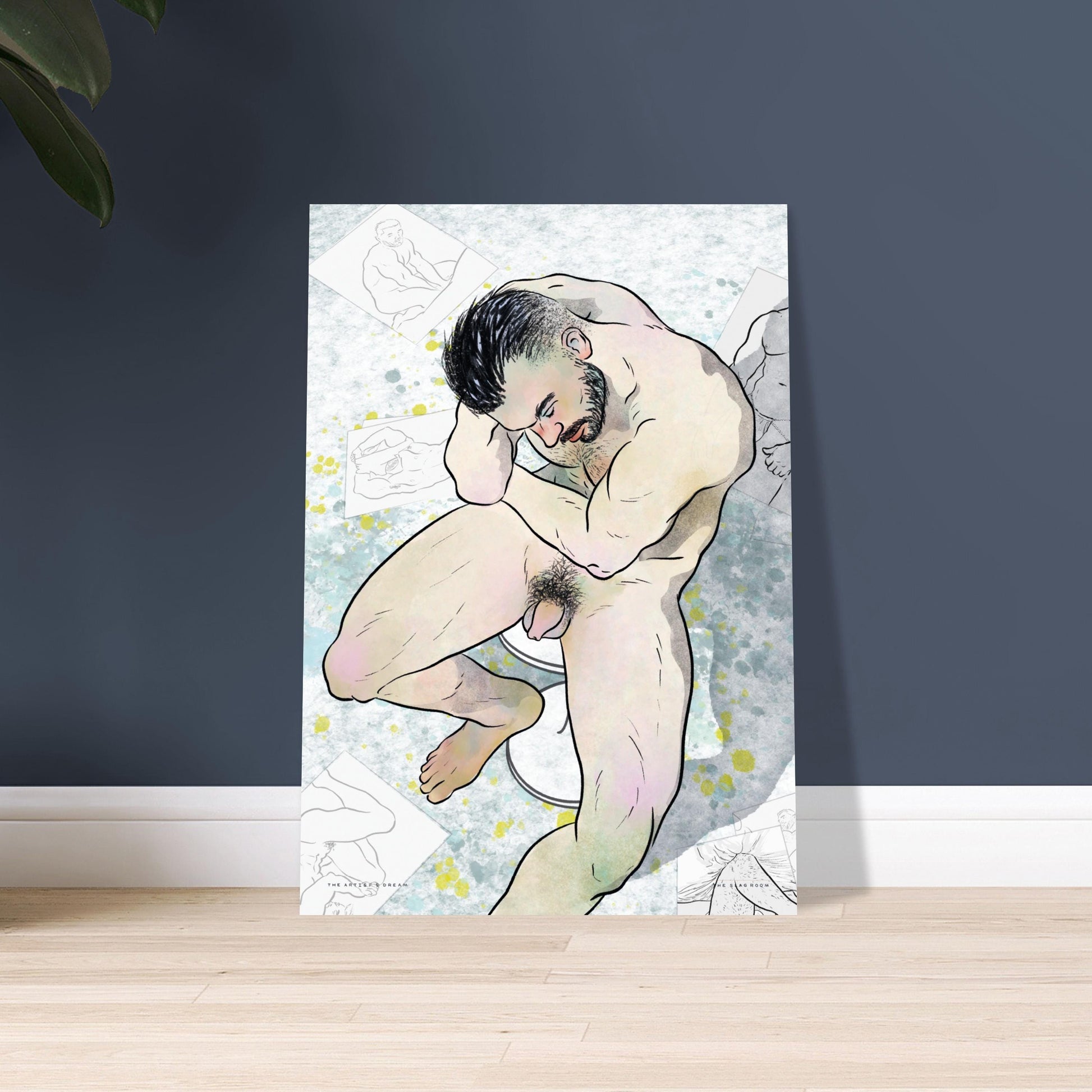 The Artist's Dream | homoerotic art gay wall art Tom of Finland print