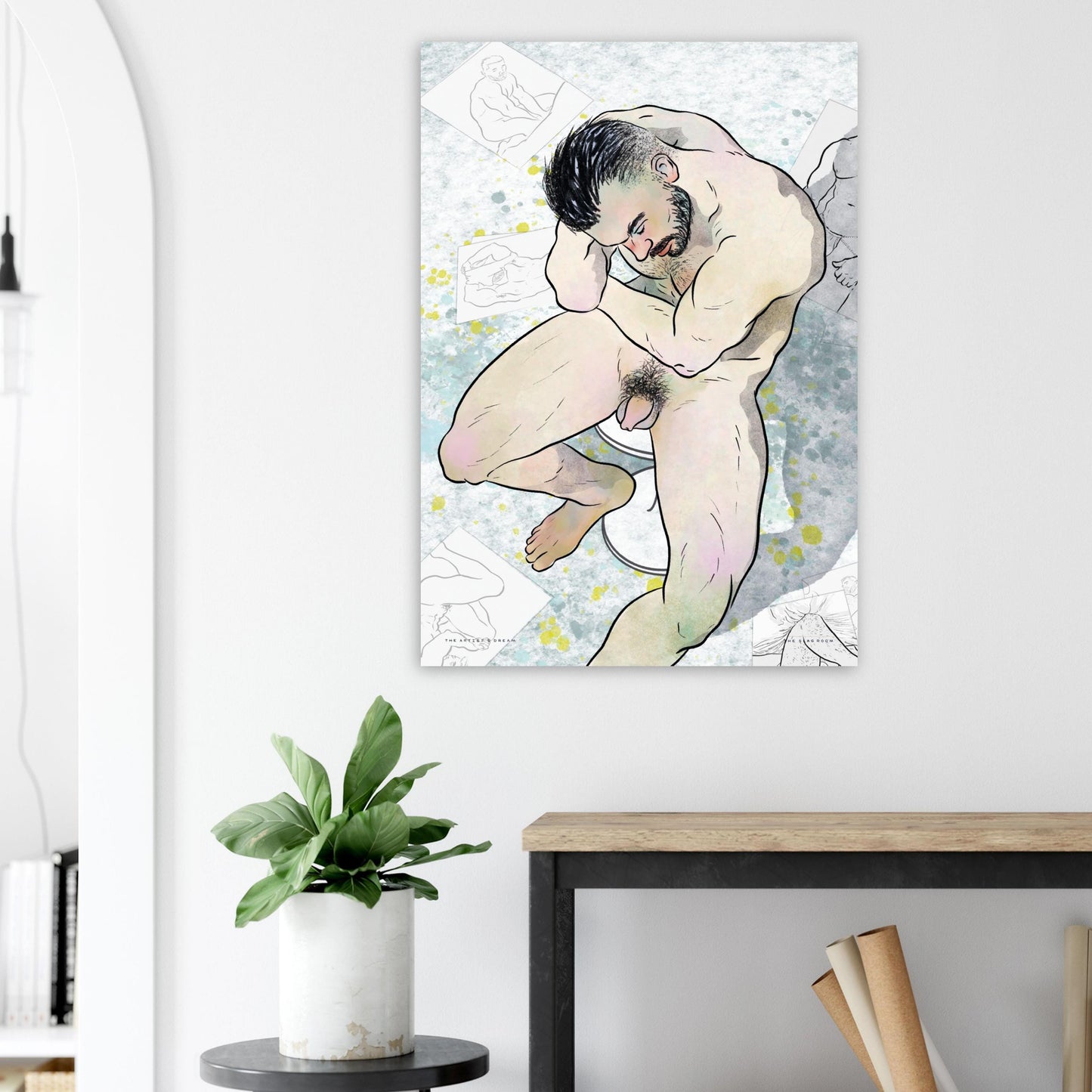 The Artist's Dream | homoerotic art gay wall art Tom of Finland print