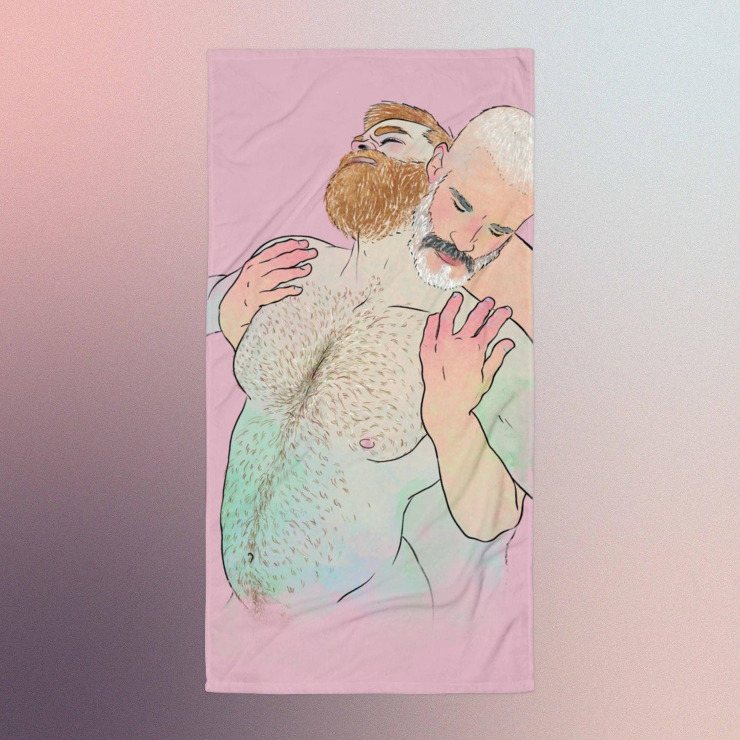 Club Scene 4 | Gay art beach towel