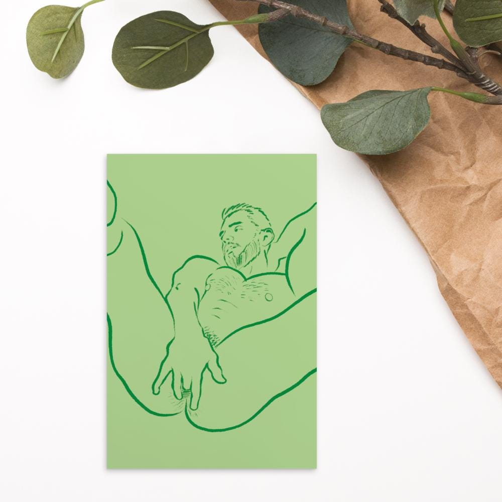 Take | Homoerotic art postcard