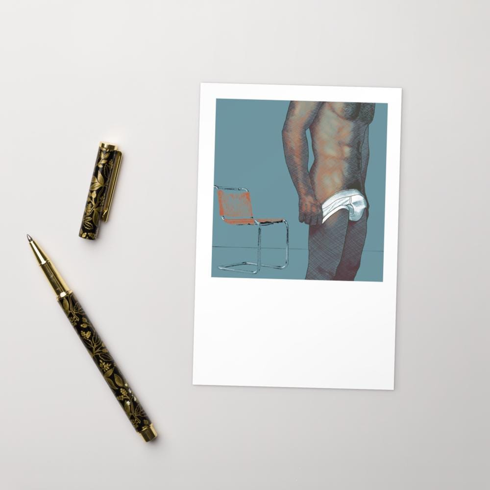 Stand | homoerotic postcard