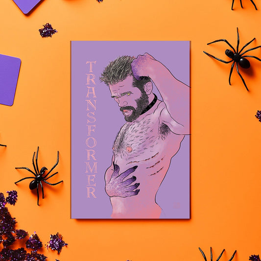 Transformer | queer halloween giftcard trans art