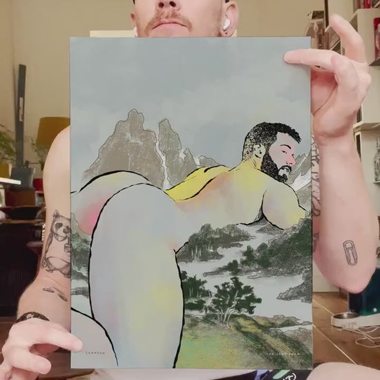 SALE: 3 large posters for the price of 2! Gay art prints, Tom Of Finland print, homoerotic art